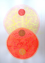 画像をギャラリービューアに読み込む, Neon Yellow And Red Contemporary Abstract Collage - Naomi Vona Art