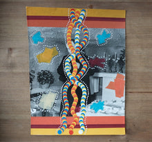 Load image into Gallery viewer, Contemporary Abstract Mixed Media Collage On Vintage Photo - Naomi Vona Art