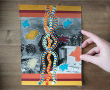Load image into Gallery viewer, Contemporary Abstract Mixed Media Collage On Vintage Photo - Naomi Vona Art