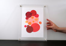 Charger l'image dans la galerie, Red Abstract Art Composition Collage - Naomi Vona Art