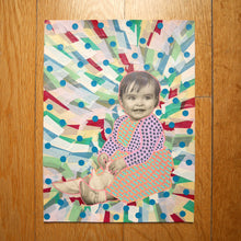 Load image into Gallery viewer, Sweet Vintage Baby Girl Portrait Altered By Hand - Naomi Vona Art