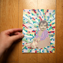 Load image into Gallery viewer, Sweet Vintage Baby Girl Portrait Altered By Hand - Naomi Vona Art