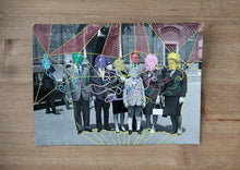 将图片加载到图库查看器,Vintage Classic Family Portrait Altered With Pens - Naomi Vona Art