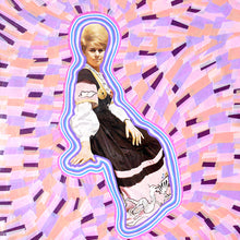 Load image into Gallery viewer, Pink Purple Mixed Media Collage On LP Cover - Naomi Vona Art