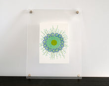 画像をギャラリービューアに読み込む, Pastel Green And Turquoise Abstract Art Collage - Naomi Vona Art