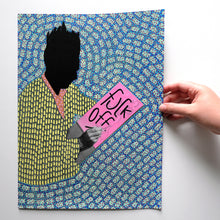 Load image into Gallery viewer, Man Drawing Altered Portrait Photo - Naomi Vona Art