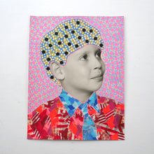 将图片加载到图库查看器,Collage On Vintage Boy Photography With Tie - Naomi Vona Art