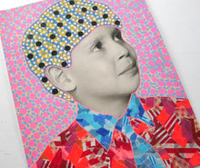 将图片加载到图库查看器,Collage On Vintage Boy Photography With Tie - Naomi Vona Art