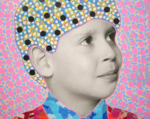 将图片加载到图库查看器,Collage On Vintage Boy Photography With Tie - Naomi Vona Art