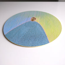 Load image into Gallery viewer, Light Blue And Mint Green Collage On Wood Panel - Naomi Vona Art