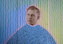 Load image into Gallery viewer, Light Blue And Mint Green Collage On Wood Panel - Naomi Vona Art