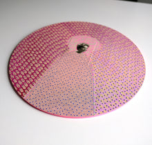 将图片加载到图库查看器,Contemporary Vintage Collage On Round Wood Panel - Naomi Vona Art