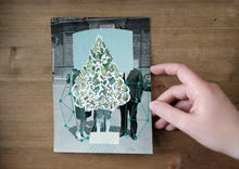 Charger l'image dans la galerie, Green Contemporary Art Collage On Vintage Photopgraphy - Naomi Vona Art