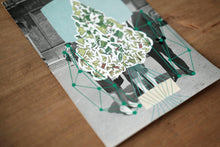 Charger l'image dans la galerie, Green Contemporary Art Collage On Vintage Photopgraphy - Naomi Vona Art