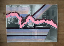Load image into Gallery viewer, Pink And Purple Abstract Collage Art On Vintage Wedding Photography - Naomi Vona Art