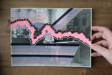 Load image into Gallery viewer, Pink And Purple Abstract Collage Art On Vintage Wedding Photography - Naomi Vona Art