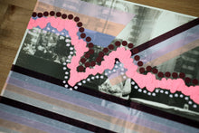 Load image into Gallery viewer, Pink And Purple Abstract Collage Art On Vintage Wedding Photography - Naomi Vona Art