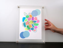 画像をギャラリービューアに読み込む, Neon Abstract Underwater Inspired Art Collage - Naomi Vona Art