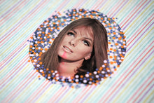 将图片加载到图库查看器,Altered Mixed Media Collage Art On Retro LP Cover - Naomi Vona Art