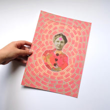 Charger l'image dans la galerie, Victorian Neon Red Pop Art Style Poster