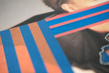 画像をギャラリービューアに読み込む, Red And Blue Art Collage On Old LP Cover - Naomi Vona Art