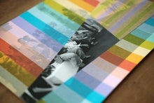 Cargar imagen en el visor de la galería, Rainbow Striped Art Collage On Vintage Group Shot - Naomi Vona Art