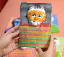 画像をギャラリービューアに読み込む, Retro Boy Portrait Art Collage - Naomi Vona Art