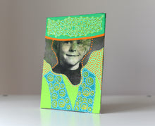 Load image into Gallery viewer, Boy Portrait Vintage Art Collage On Canvas - Naomi Vona Art