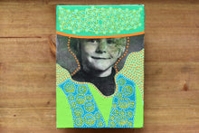Load image into Gallery viewer, Boy Portrait Vintage Art Collage On Canvas - Naomi Vona Art