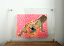 Load image into Gallery viewer, Neon Art Collage On Vintage Erotic Image Altered By Hand - Naomi Vona Art
