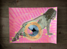 Load image into Gallery viewer, Neon Art Collage On Vintage Erotic Image Altered By Hand - Naomi Vona Art