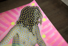 Load image into Gallery viewer, Neon Art Collage On Vintage Erotic Image Altered By Hand - Naomi Vona Art