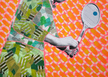 Charger l'image dans la galerie, Original Old Fashioned Tennis Photo Altered By Hand - Naomi Vona Art