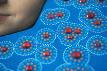 Cargar imagen en el visor de la galería, Electric Blue And Red LP Cover Artwork Collage - Naomi Vona Art