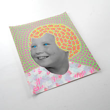 Carica l'immagine nel visualizzatore di Gallery, Smiling Vintage Girl Manipulated With Pens And Washi Tape - Naomi Vona Art