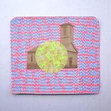 Load image into Gallery viewer, Vintage House Photo Collage Altered With Neon Colours - Naomi Vona Art