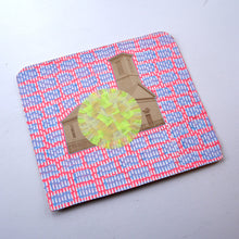 Load image into Gallery viewer, Vintage House Photo Collage Altered With Neon Colours - Naomi Vona Art