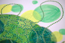 画像をギャラリービューアに読み込む, Neon Green And Yellow Abstract Organic Composition - Naomi Vona Art