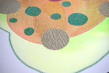 Carica l'immagine nel visualizzatore di Gallery, Orange And Neon Yellow Organic Abstract Contemporary Collage - Naomi Vona Art