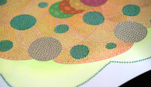 Carica l'immagine nel visualizzatore di Gallery, Orange And Neon Yellow Organic Abstract Contemporary Collage - Naomi Vona Art