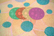 Carica l'immagine nel visualizzatore di Gallery, Orange And Neon Yellow Organic Abstract Contemporary Collage - Naomi Vona Art