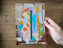 Load image into Gallery viewer, Colourful Abstract Art Collage On Vintage Photography - Naomi Vona Art