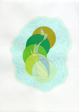 画像をギャラリービューアに読み込む, Mint Green Abstract Art Collage Composition - Naomi Vona Art