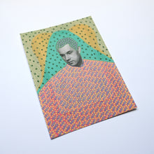 Load image into Gallery viewer, Mint Green Yellow Postcard