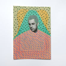 Load image into Gallery viewer, Mint Green Yellow Postcard