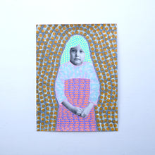 Charger l'image dans la galerie, Vintage Girl Studio Photography Altered With Pens And Tape - Naomi Vona Art