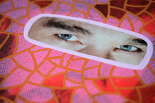 Load image into Gallery viewer, Fluorescent Red And Pink Mixed Media LP Cover Artwork - Naomi Vona Art