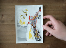 Charger l'image dans la galerie, White Yellow Red Contemporary Art Collage On Vintage Photo - Naomi Vona Art