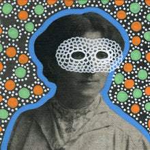 将图片加载到图库查看器,Orange And Green Dotted Vintage Art On Canvas - Naomi Vona Art