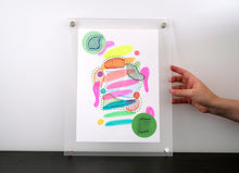 画像をギャラリービューアに読み込む, Underwater Inspired Abstract Neon Art Collage - Naomi Vona Art